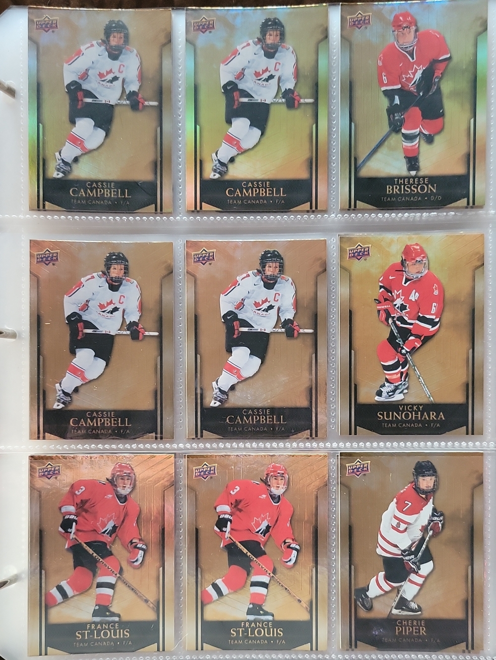 Team Canada Hockey Trading Cards - Red, White, Black